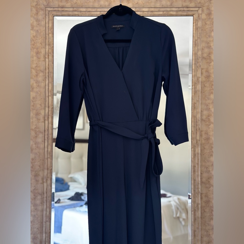 Navy Blue Pant jumpsuit by Banana Republic